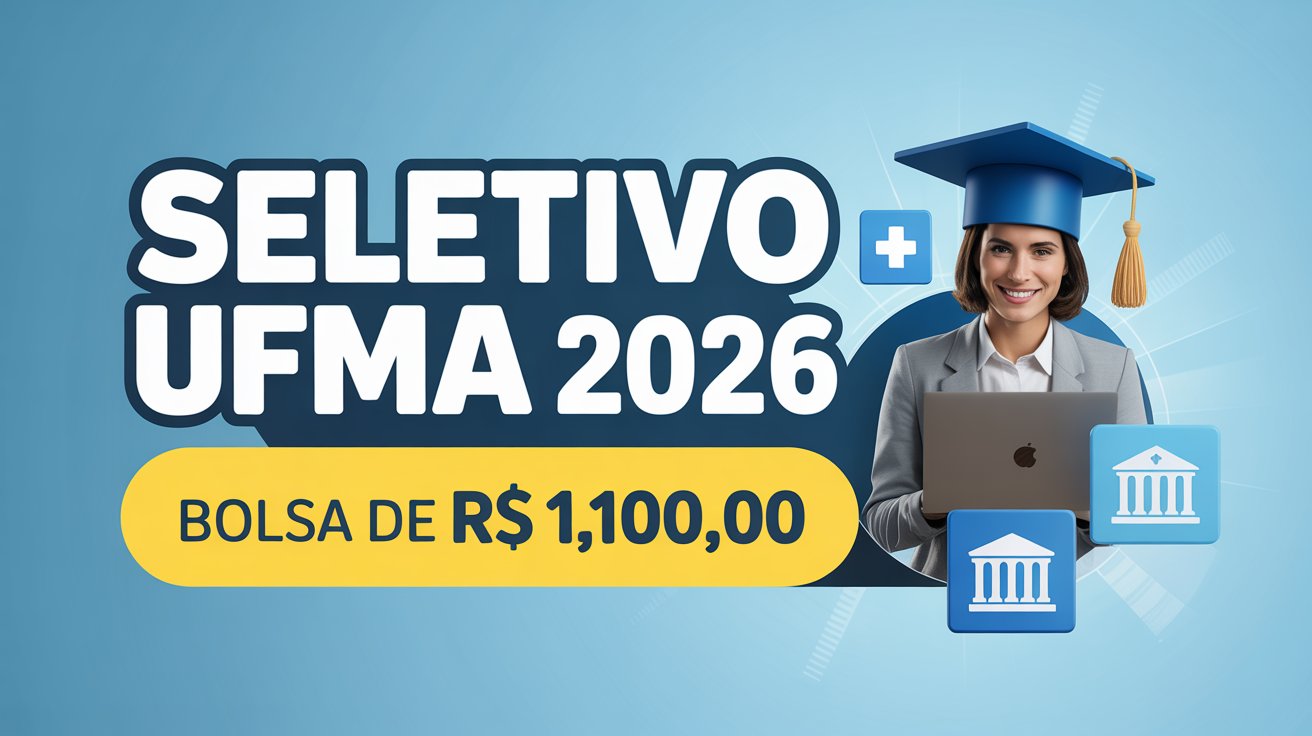 UFMA abre inscrições para mediadores pedagógigcos de Pós-Graduação EAD com bolsa mensal e atuação nos cursos de especialização em gestão!