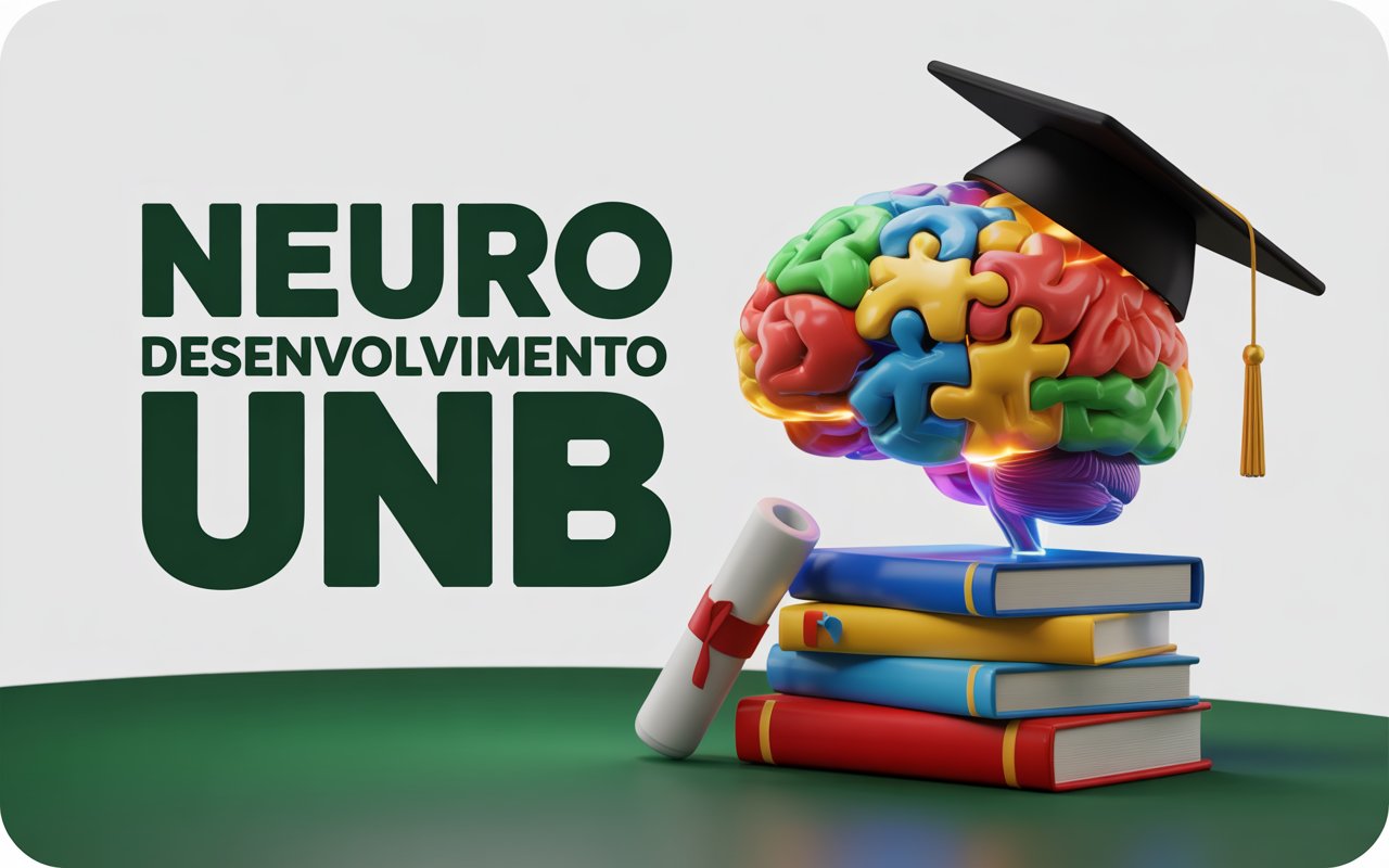 UnB abre 122 vagas para Especialização Gratuita em Neurodesenvolvimento. Curso híbrido em Ceilândia. Inscrições até 2002. Garanta sua vaga!