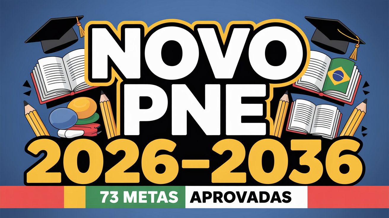 Congresso aprova novo PNE com 73 metas para a educação brasileira até 2036. Entenda o que muda para alunos, professores e gestores públicos!