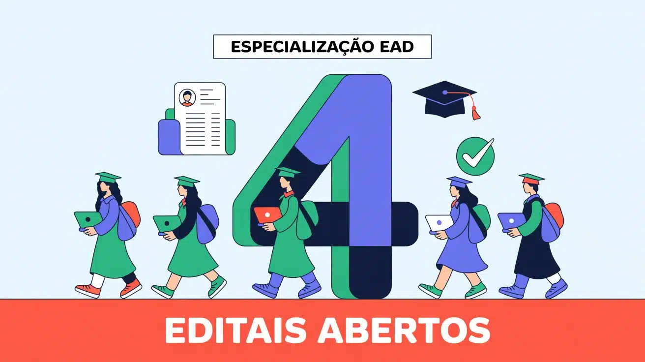 Especialização EaD em Universidades Federais IFRN, IFNMG, IFBA e UFRB lançam 625 vagas. Cursos em Alfabetização, Teatro e Inclusão. Confira!