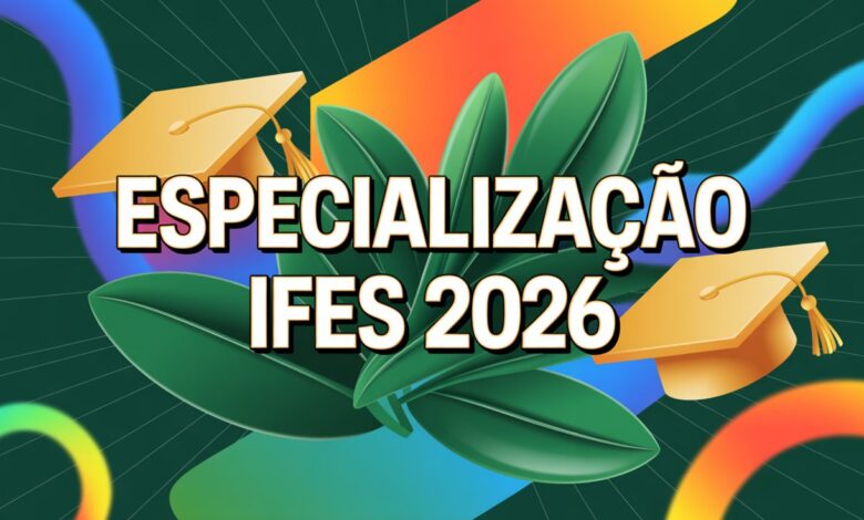 Estude de graça no Ifes! São 560 vagas em especializações EaD de Gestão Escolar e Ambiental. Confira quem pode se inscrever e os prazos legais.