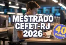 Inscrições abertas para o Mestrado em Ciência da Computação do CEFET-RJ! São 40 vagas para graduados de todas as áreas. Confira o edital aqui!