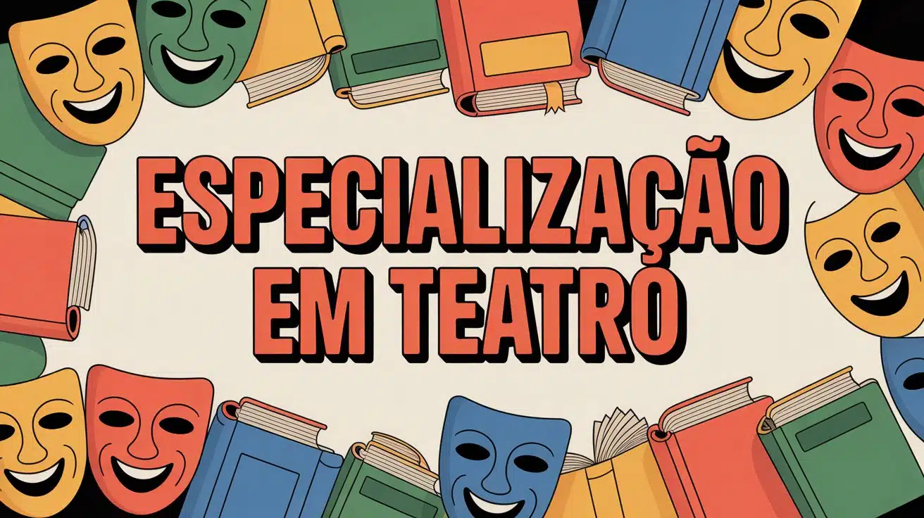 Oportunidade 100 vagas em Especialização EaD e gratuita de Teatro no IFNMG. Seleção por ordem de inscrição. Confira requisitos no edital!