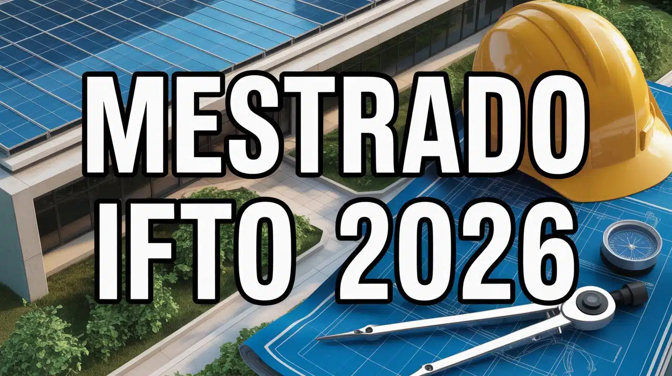 Oportunidade de Pós-Graduação gratuita no IFTO Vagas para o Mestrado em Engenharia Civil e Ambiental com foco em tecnologia. Veja o edital!