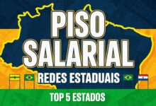 Quanto ganha professor estadual em 2026 Piso nacional é R$ 5.130, mas tem estado pagando mais que o dobro. Veja o TOP 5 completo!