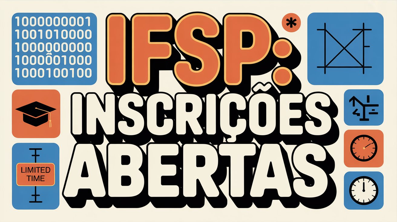 Quer um curso de graduação gratuito em Desenvolvimento de Sistemas ou Matemática O edital do IFSP pode ser sua chance! Inscrições até 2203.