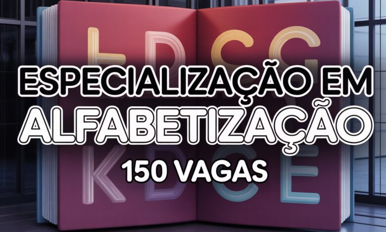 UEMG abre 150 vagas gratuitas na especialização em Alfabetização e Letramentos EaDUAB em MG. Inscrições até 06042026.