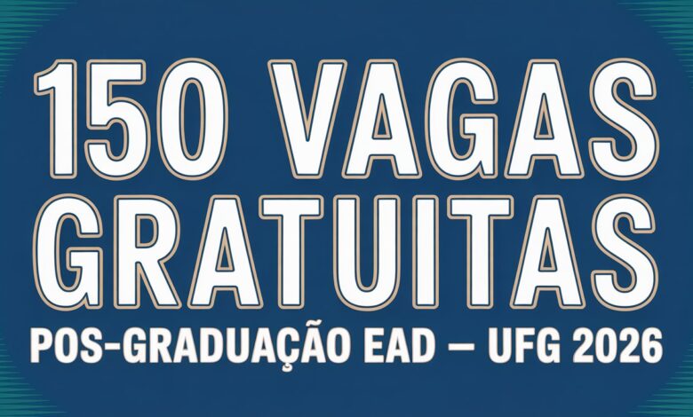UFG abre 150 vagas gratuitas para especialização em Docência para EaD pelo Programa UAB. Inscrições até 30032026. Veja como participar!
