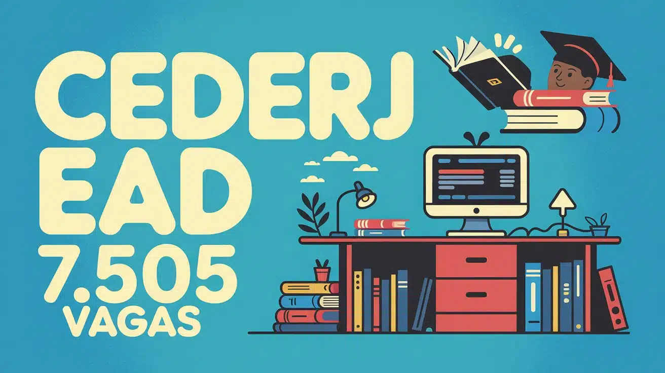 Vestibular CEDERJ 2026.2 abre 7.505 vagas para graduação no RJ. Inscrições de 0604 a 17052026. Confira os cursos e como se inscrever.