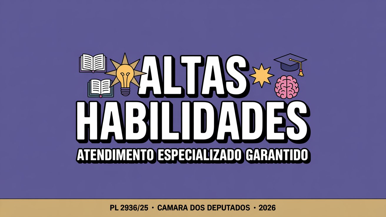 Câmara aprova projeto que garante atendimento escolar especializado a alunos com altas habilidades. Entenda o que o PL 293625 muda para esses estudantes!