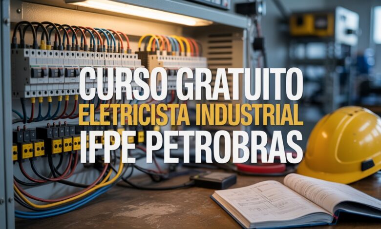 Curso gratuito de Eletricista Industrial no IFPE Recife com 360h e bolsa mensal. Programa Autonomia e Renda Petrobras.