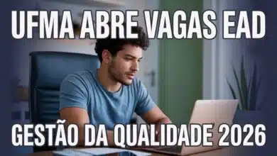 Edital 072026 da UFMA oferece vagas remanescentes no Tecnólogo em Gestão da Qualidade a distância em 6 polos do Maranhão.