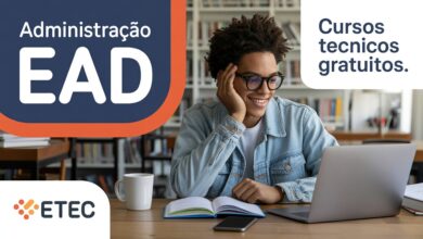 Estude Administração de graça! O Vestibulinho ETEC 2026 oferece 960 vagas para o curso técnico EAD. Veja o edital e como se inscrever aqui!