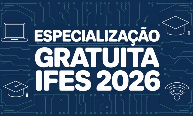 IFES oferece Especialização em Informática na Educação com 480h. EaD, ingresso em 2026. Qualquer graduado pode se inscrever até maio.