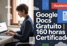 IFSULDEMINAS abre 1.000 vagas para curso gratuito de Google Docs EAD com 160h de carga horária. Inscrições até 2004. Saiba como participar!
