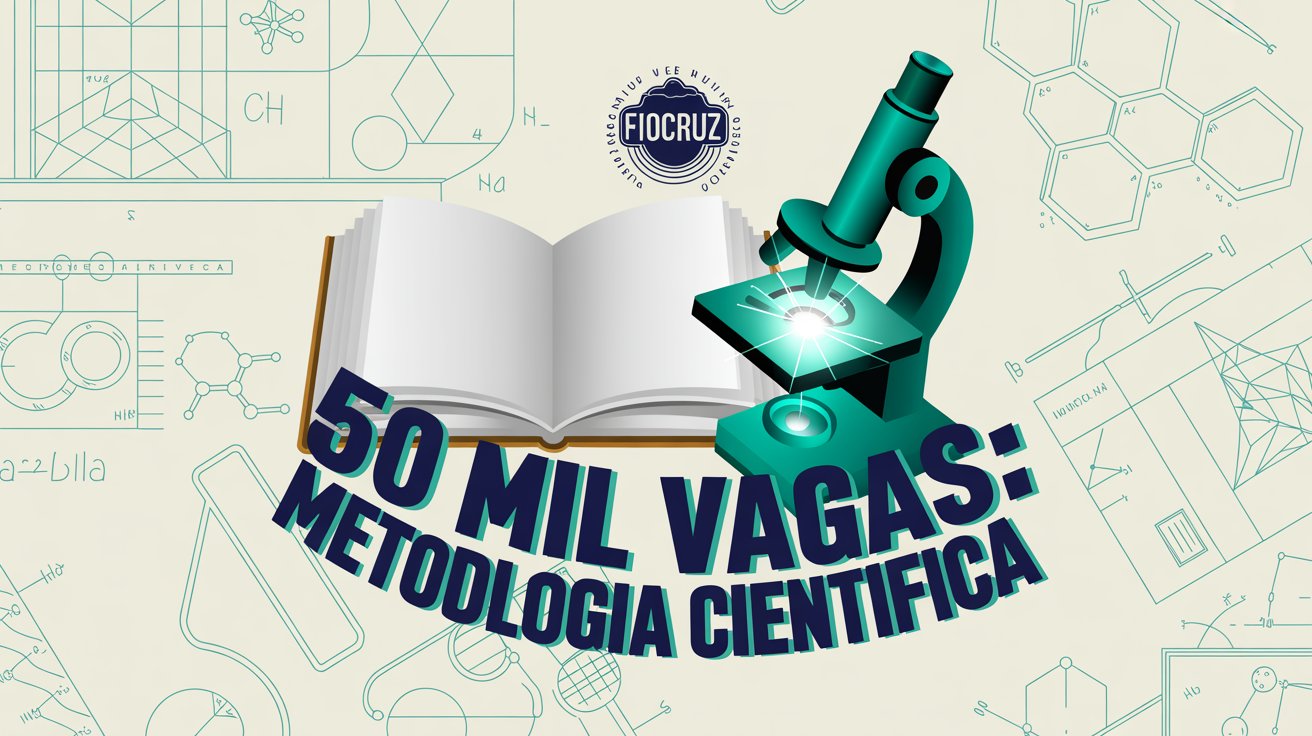 O curso de extensão gratuito de Metodologia Científica EAD da Fiocruz está chamando! a atenção e pode ser a chance de turbinar seu currículo!