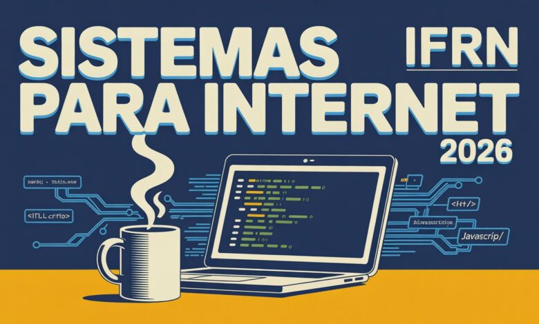 Processo seletivo IFRN Inscrições abertas para a graduação gratuita em Sistemas para Internet na modalidade EAD com seleção via nota do ENEM.