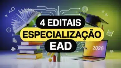 UFRRJ, UNEMAT, IFPB e IFRN abriram 1.370 vagas em especializações gratuitas EaD para professores. Inscrições abertas até maio de 2026.