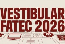 Vestibular Fatec 2º Semestre 2026 inscrições abertas até 1º06. Mais de 80 cursos gratuitos em SP. Taxa R$ 90. Prova em 28062026.
