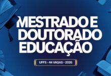 A UFFS abriu 44 vagas gratuitas para Mestrado e Doutorado Profissional em Educação no campus Erechim-RS. Inscrições até 20 05.