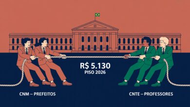 CNM mobilizou 1.200 prefeitos contra a MP do piso dos professores. CNTE defende aprovação. Quem vai vencer antes do prazo de junho de 2026