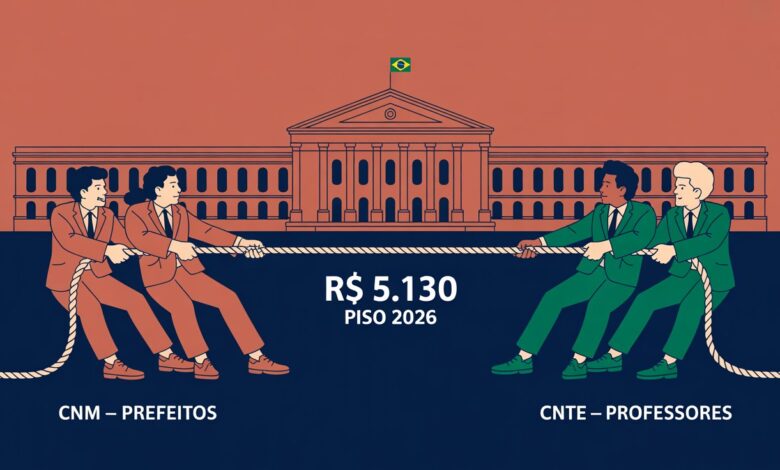 CNM mobilizou 1.200 prefeitos contra a MP do piso dos professores. CNTE defende aprovação. Quem vai vencer antes do prazo de junho de 2026