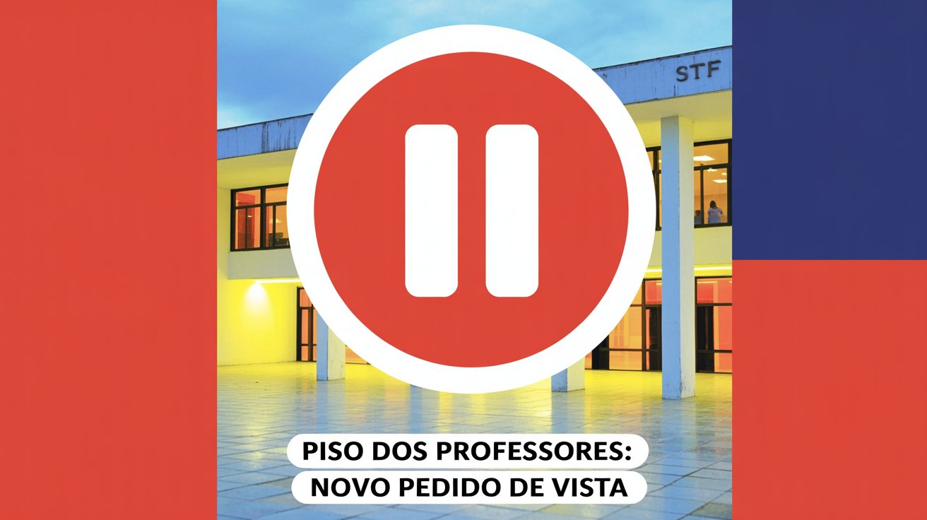 Gilmar Mendes pediu vista e suspendeu de novo o julgamento do piso dos professores no STF. Placar parcial era 2x1 favorável aos professores quando parou.