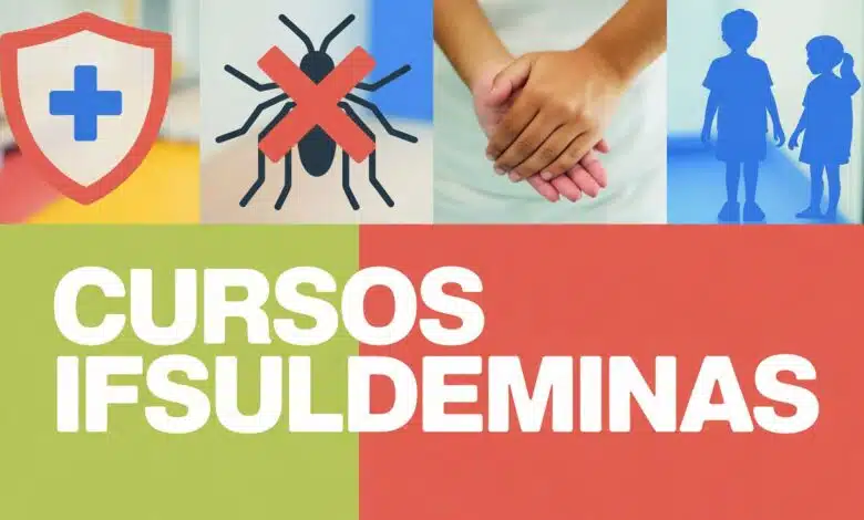 O IFSULDEMINAS abriu 4.000 vagas em cursos gratuitos EaD de Agente de Endemias e Primeiros Socorros no Ambiente Escolar. Inscrições até 12062026.