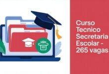 O Ifes abriu edital com 265 vagas para o curso Técnico em Secretaria Escolar. As inscrições são gratuitas e devem ser feitas até 10062026.