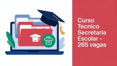 O Ifes abriu edital com 265 vagas para o curso Técnico em Secretaria Escolar. As inscrições são gratuitas e devem ser feitas até 10062026.