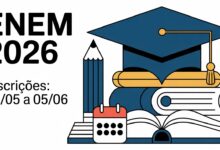 O edital do Enem 2026 foi publicado. Inscrições abertas de 2505 a 0506. Provas em 8 e 15 de novembro. Confira o cronograma completo.