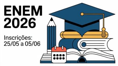 O edital do Enem 2026 foi publicado. Inscrições abertas de 2505 a 0506. Provas em 8 e 15 de novembro. Confira o cronograma completo.