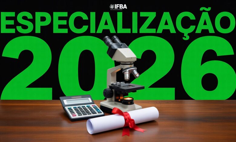 Oportunidade de Pós-Graduação gratuita para professores! O IFBA lançou edital para a especialização em Ciências e Matemática! Inscreva-se!