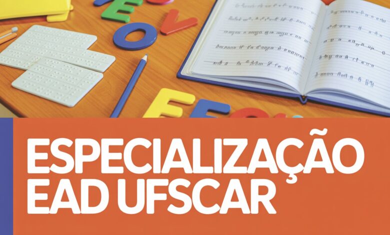 UFSCAR - Federal de São Carlos anuncia prorrogação de inscrições para Especialização em Alfabetização EAD com 300 vagas gratuitas