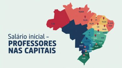 Veja o ranking completo de salário inicial dos professores nas 26 capitais em 2025. Dados do Movimento Profissão Docente!