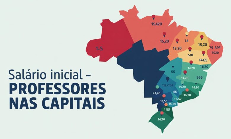 Veja o ranking completo de salário inicial dos professores nas 26 capitais em 2025. Dados do Movimento Profissão Docente!