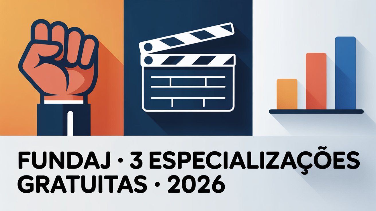 A Fundaj abre 150 vagas em 3 especializações gratuitas ações afirmativas, cinema e ciência de dados. Inscrições até 18062026. Veja como participar.