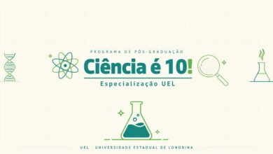 A UEL está com inscrições abertas para a especialização gratuita Ciência é 10! — 150 vagas EaD para professores da educação básica, com início em agosto de 2026.