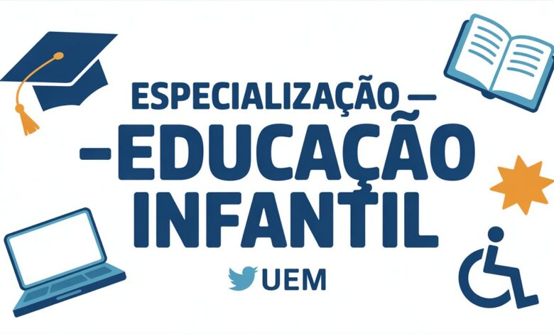 A UEM abre 210 vagas gratuitas para especialização em Educação Infantil e Desenvolvimento Humano na Perspectiva da Educação Inclusiva, EaD.