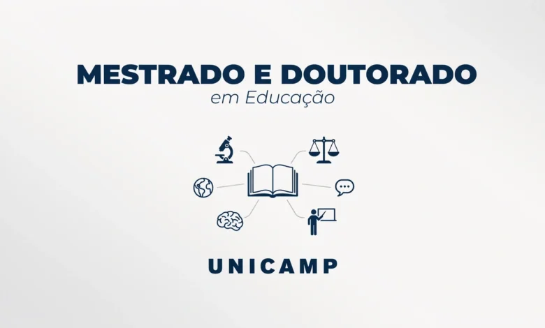 A UNICAMP abriu 227 vagas para o Mestrado e Doutorado em Educação do PPGE. Inscrições até 15 de julho de 2026.
