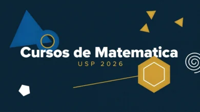 A USP oferece 11 cursos e minicursos gratuitos de matemática no Encontro USP-Escola 2026, de 13 a 17 de julho. Do EF I ao ensino médio, geometria, álgebra e simulações. Inscrições até 2106