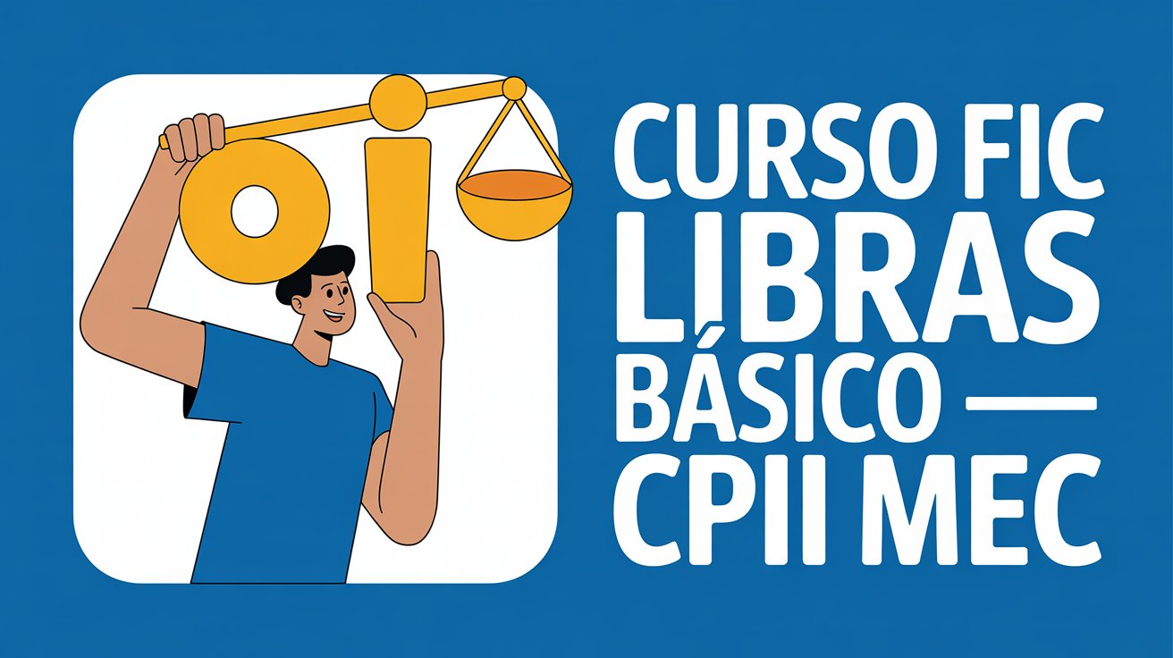 Aprenda Libras em instituição federal com 160 horas de formação e certificado reconhecido. Colégio Pedro II abre inscrições para o curso FIC Libras Básico 2026.