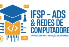 As inscrições para os cursos de Análise e Desenvolvimento de Sistemas e Redes de Computadores do IFSP encerram hoje, 2106.