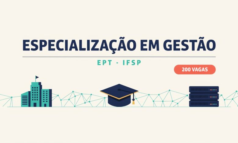 Edital IFSP abre 200 vagas para a especialização gratuita EaD em Gestão na Educação Profissional e Tecnológica com inscrições até 2506.