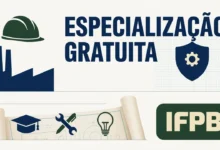Edital do IFPB abre seleção de pós-graduação em Engenharia de Segurança do Trabalho. Inscrições abertas e sem taxas até 0706.