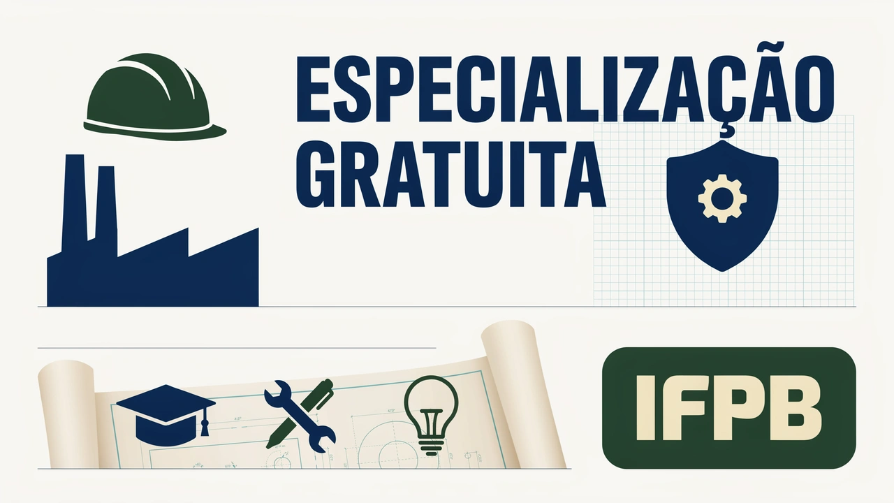Edital do IFPB abre seleção de pós-graduação em Engenharia de Segurança do Trabalho. Inscrições abertas e sem taxas até 0706.