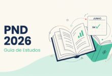 Guia completo de preparação para a PND 2026 cronograma de 90 dias, os 24 temas da Formação Geral Docente, matrizes por área e dicas para a questão discursiva.
