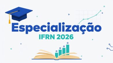 IFRN lança seleção para pós-graduação lato sensu 2026.2. Professores da rede pública têm vagas reservadas. Taxa de R$ 80. Inscrições pelo SGC.
