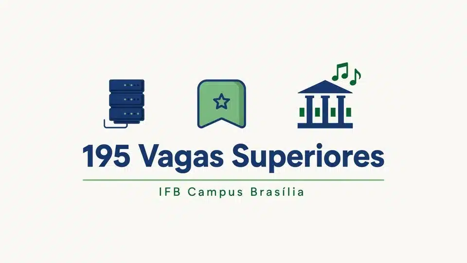 Inscrições abertas para o Processo Seletivo de Graduação do IFB 20262. São 195 vagas em cursos de Tecnologia e Licenciatura gratuitos!