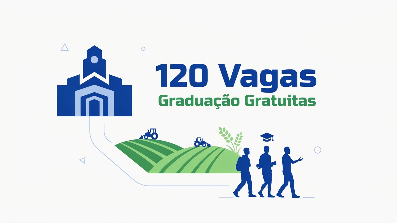 Inscrições abertas para o Processo Seletivo do IFGoiano. São 120 vagas em cursos de graduação gratuitos em Administração e Agronomia!